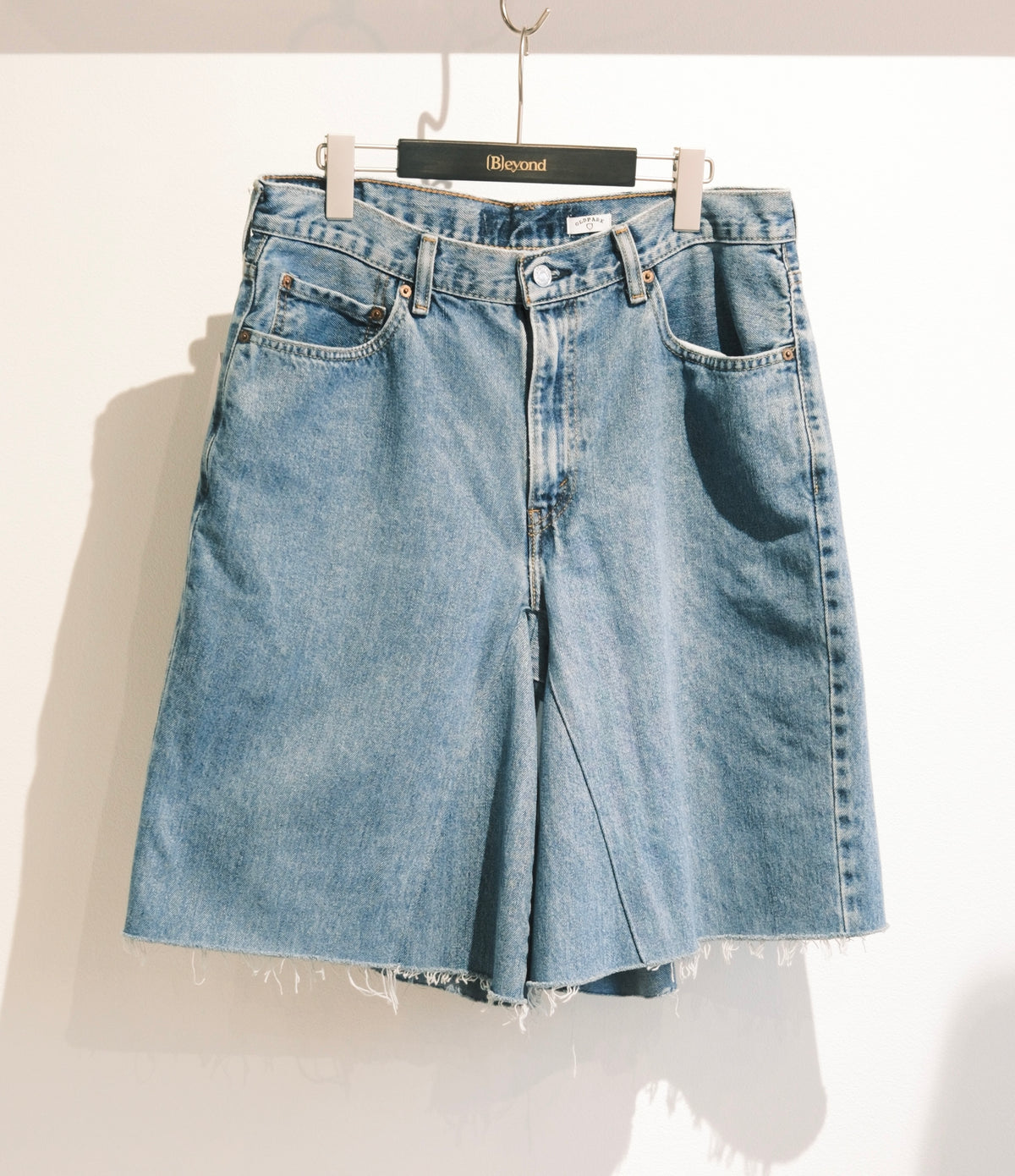 OLDPARK : GUSSET BAGGY SHORTS (BLUE、Lサイズ-1)
