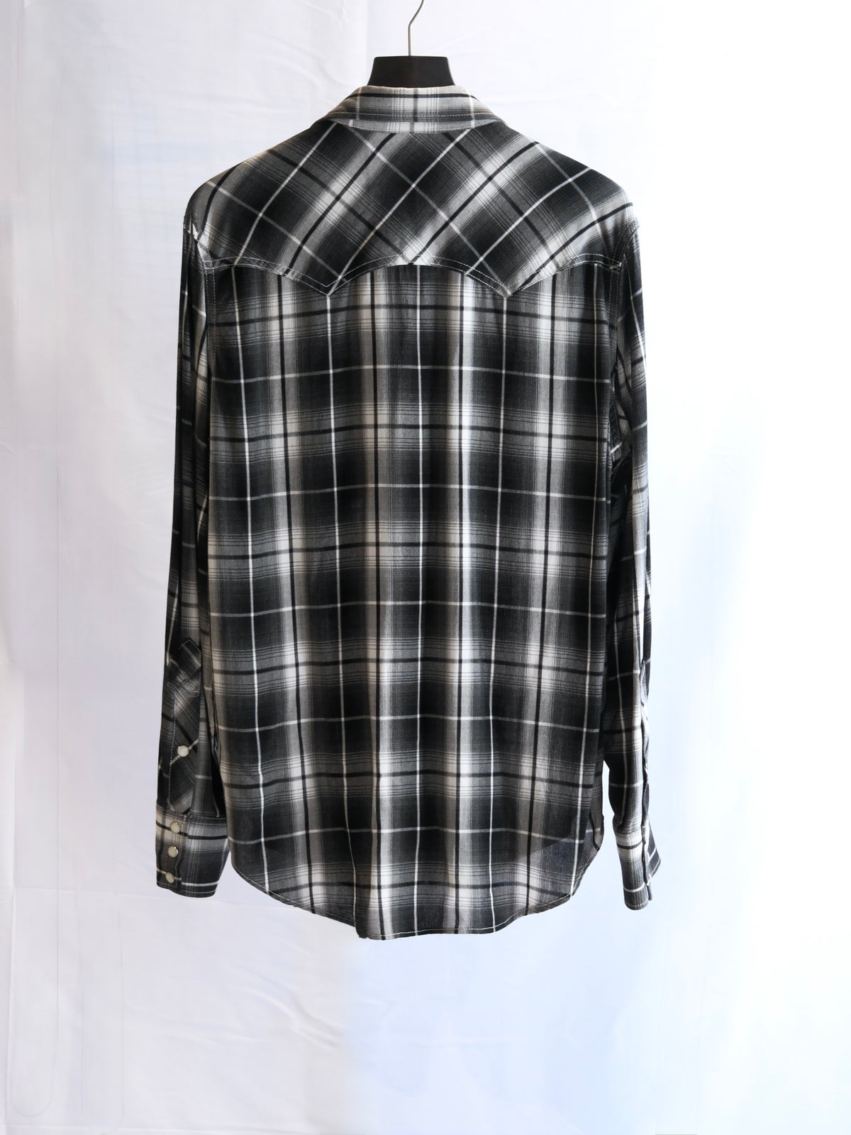 The Letters : WESTERN SHIRT -OMBRE CHECK RAYON-