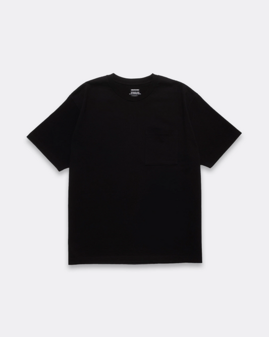 MINEDENIM : FASHION IS LANGUAGE Crewneck Pocket Tee / BLACK