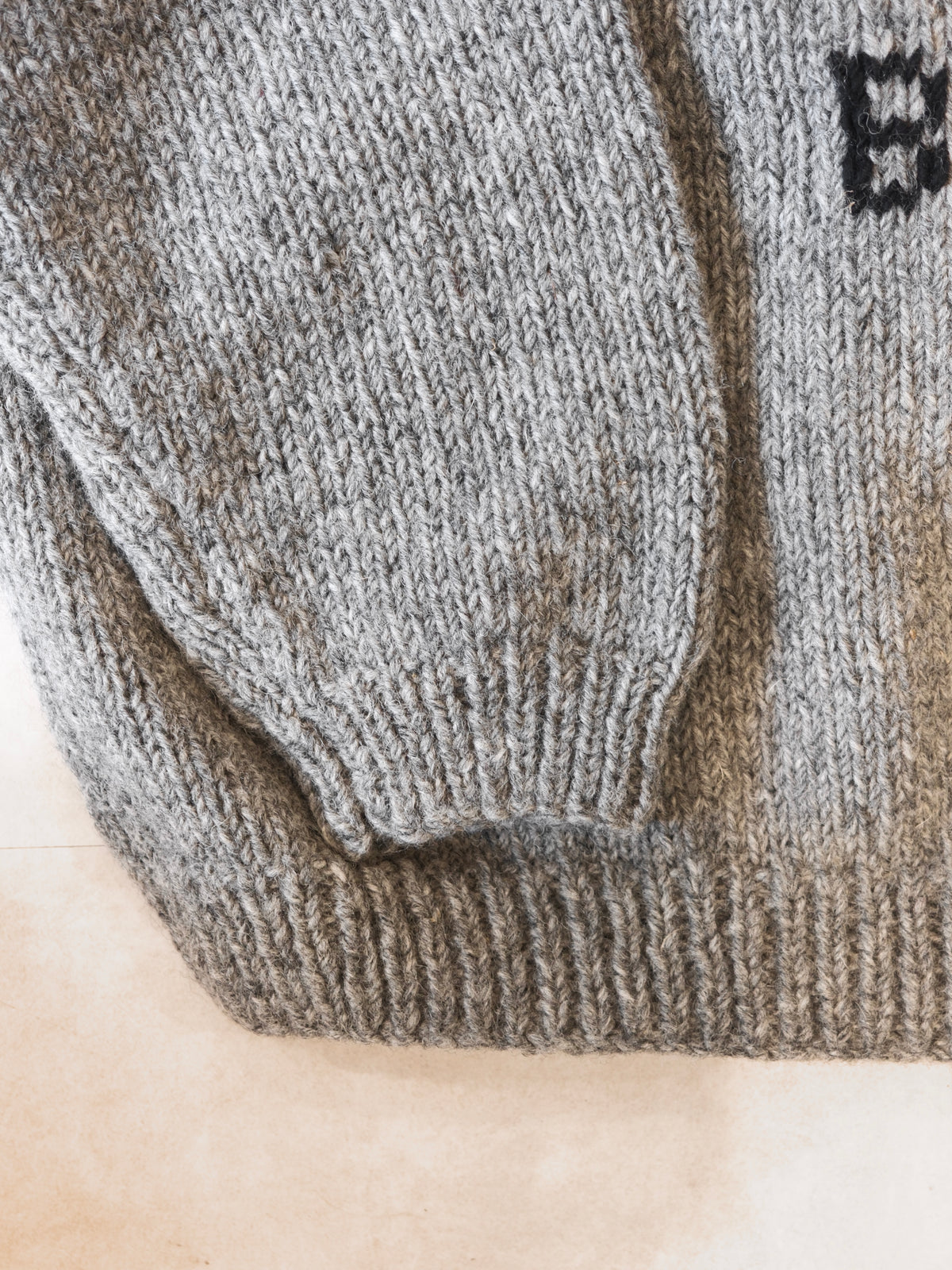 OLDPARK : BEETHOVEN KNIT (x Mcmachon Woolen) / GRAY