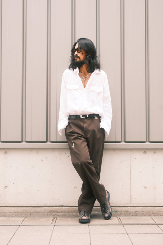 TODAY edition : TC TWILL WORK TROUSERS / BROWN