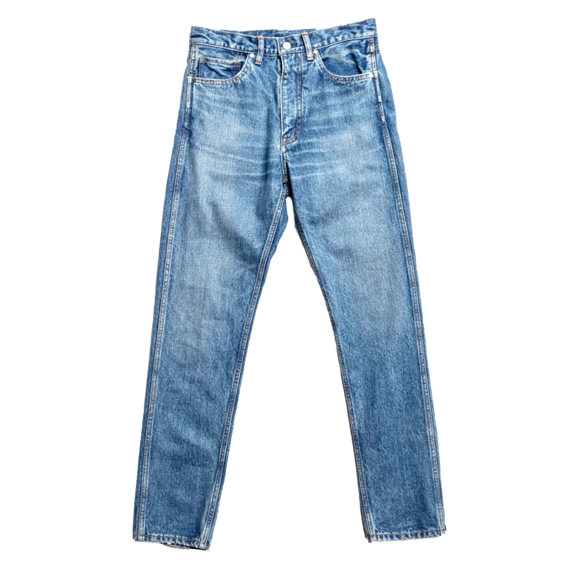 The Letters : 5POCKET TAPERED PANTS -USED WASHED DENIM