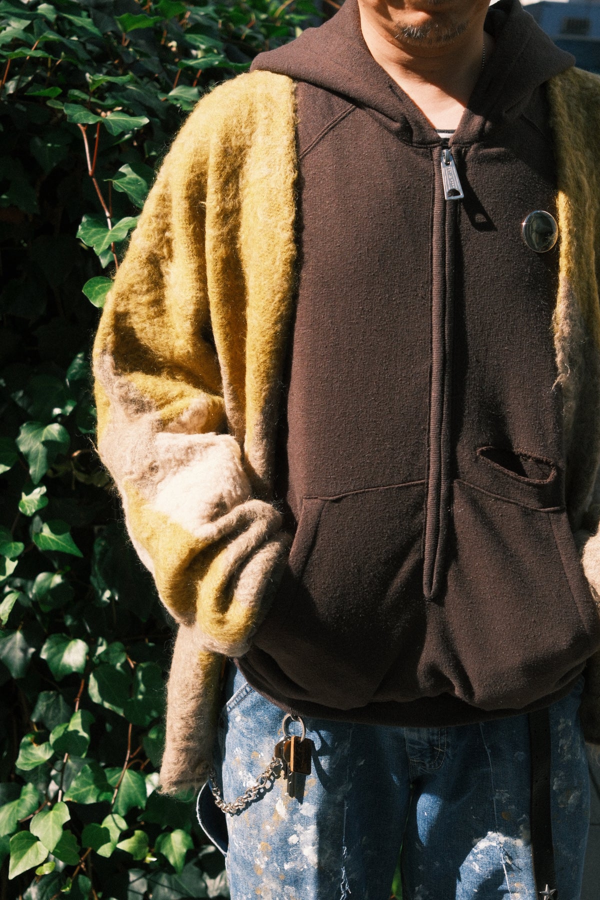 MINEDENIM : Mohair Argyle Knit Cardigan / YPT
