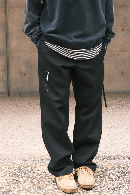 TODAY edition : TC TWILL WORK TROUSERS / BLACK