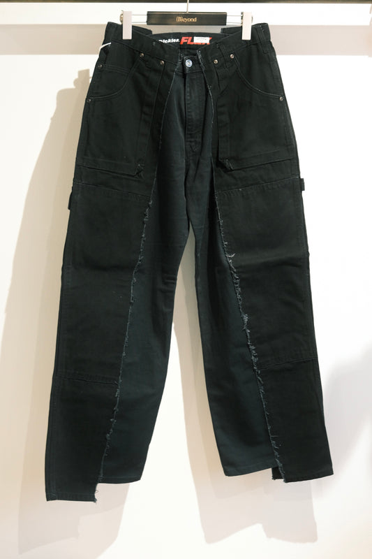 OLDPARK : BAGGY CARPENTER PANTS -DUCK- (BLACK、Mサイズ)