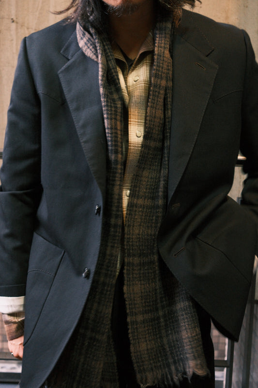 The Letters : COW BOY SACK JACKET -LACINE WOOL LINEN-