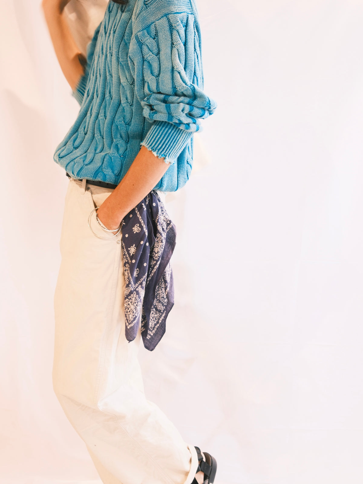 JOHN MASON SMITH/JANE SMITH: 5G COTTON TILDEN DAMAGE SWEATER