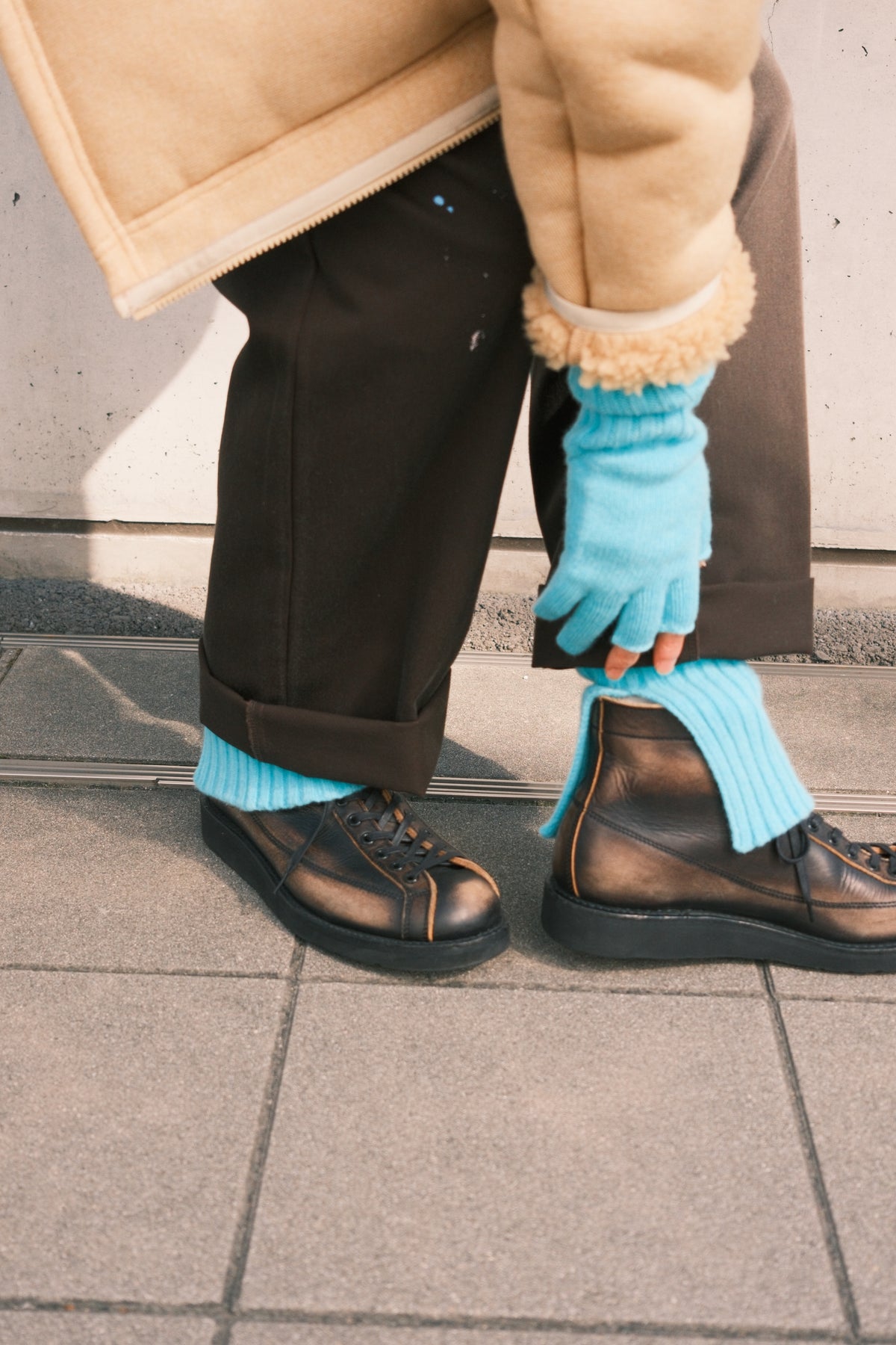 JOHN MASON SMITH / JANE SMITH : 5G LEG WARMER LONG / TURQUOIS