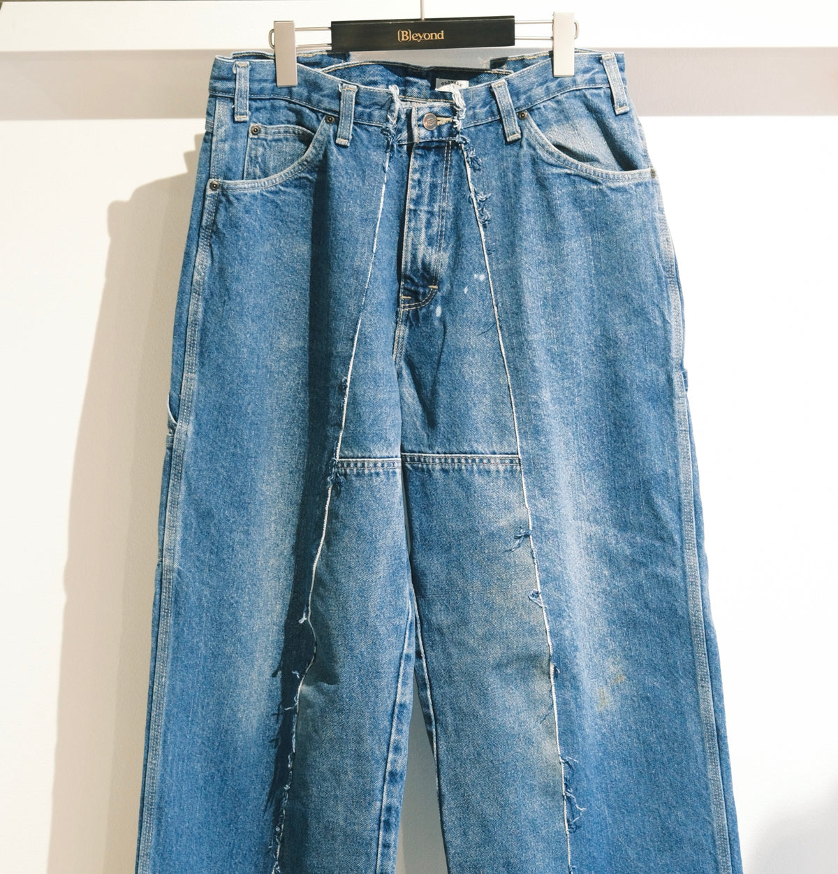 OLDPARK : BAGGY CARPENTER PANTS -DENIM- (BLUE、XLサイズ)