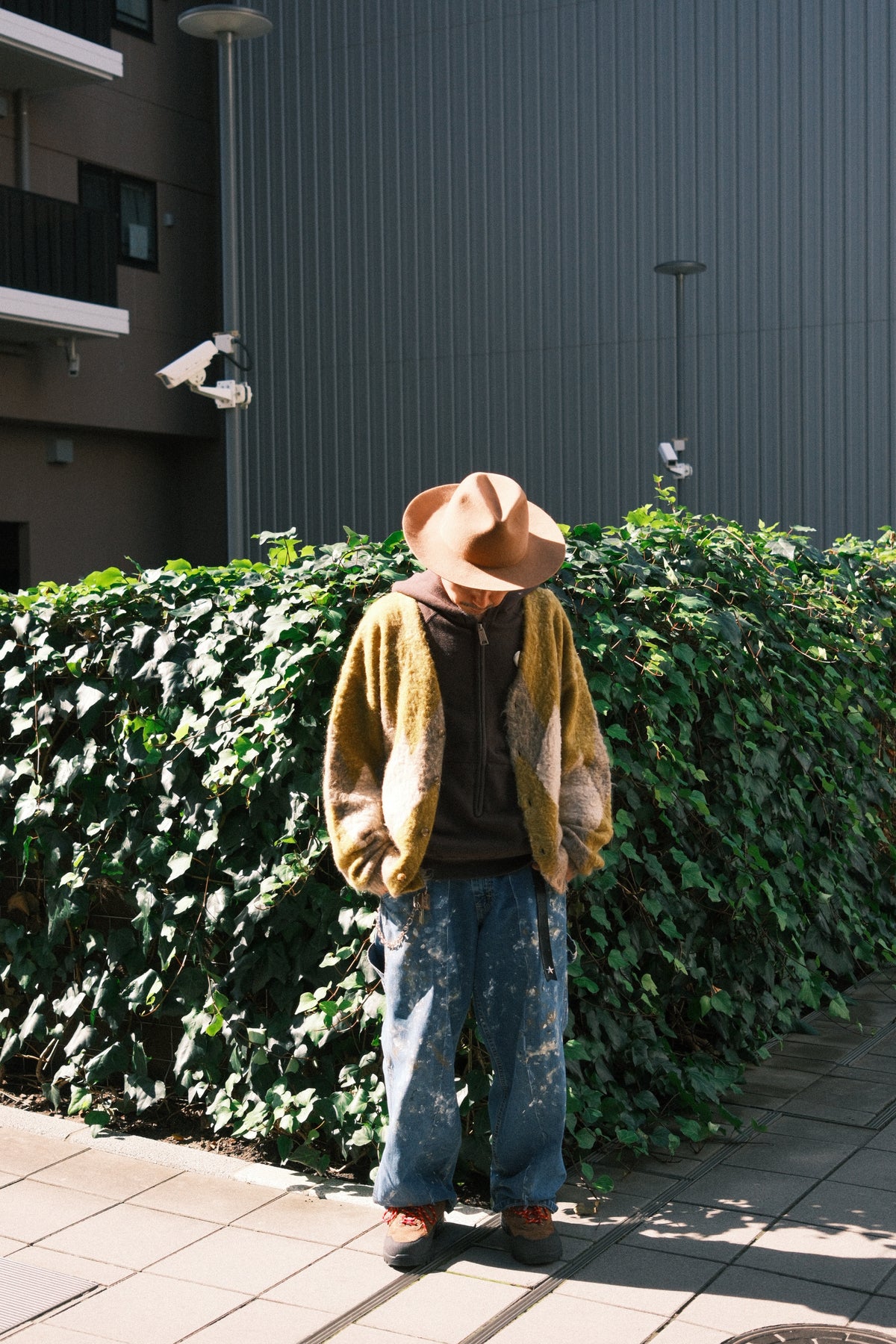 MINEDENIM : Mohair Argyle Knit Cardigan / YPT