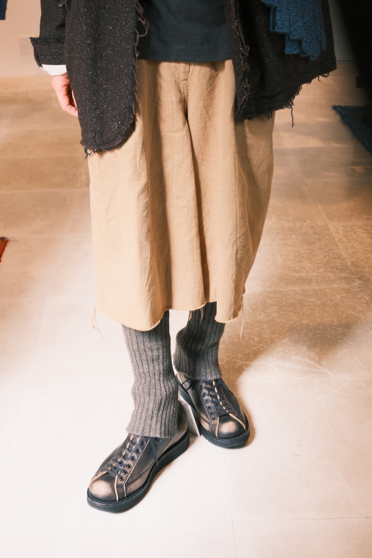 JOHN MASON SMITH / JANE SMITH : 5G LEG WARMER LONG / BROWN MIX