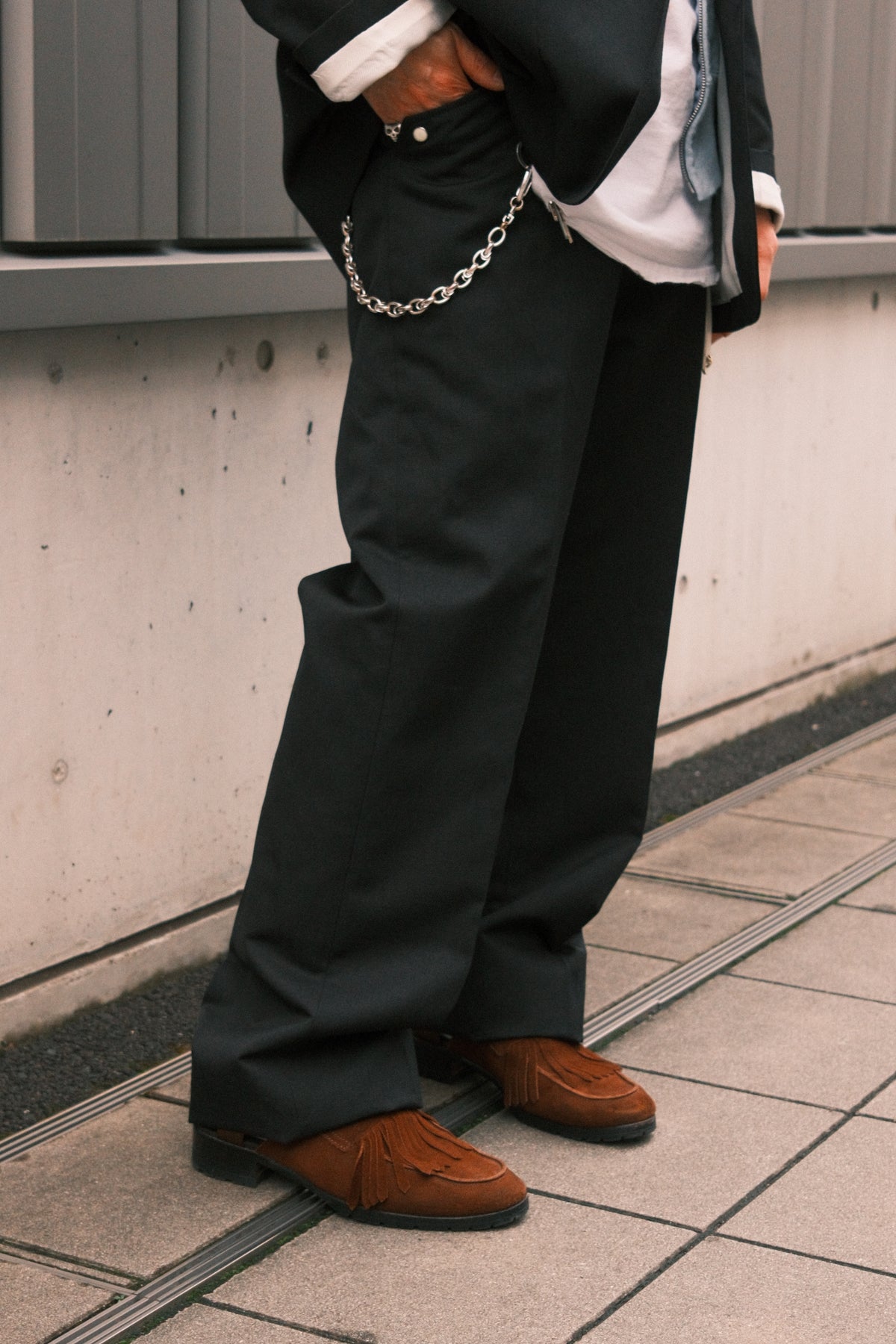 The Letters : COW BOY TROUSERS -LACINE WOOL LINEN-