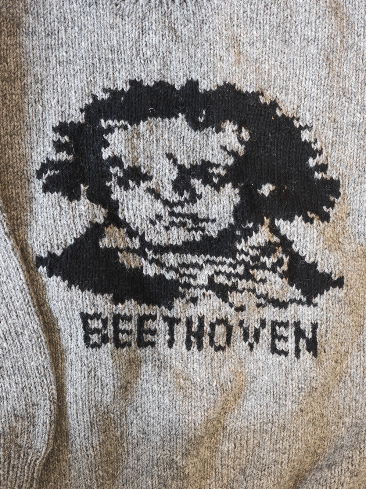 OLDPARK : BEETHOVEN KNIT (x Mcmachon Woolen) / GRAY