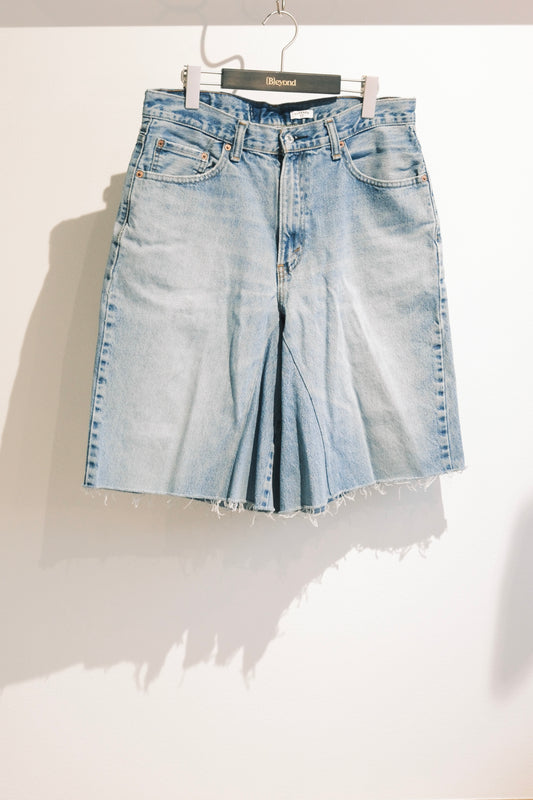 OLDPARK : GUSSET BAGGY SHORTS (BLUE、Lサイズ-2)