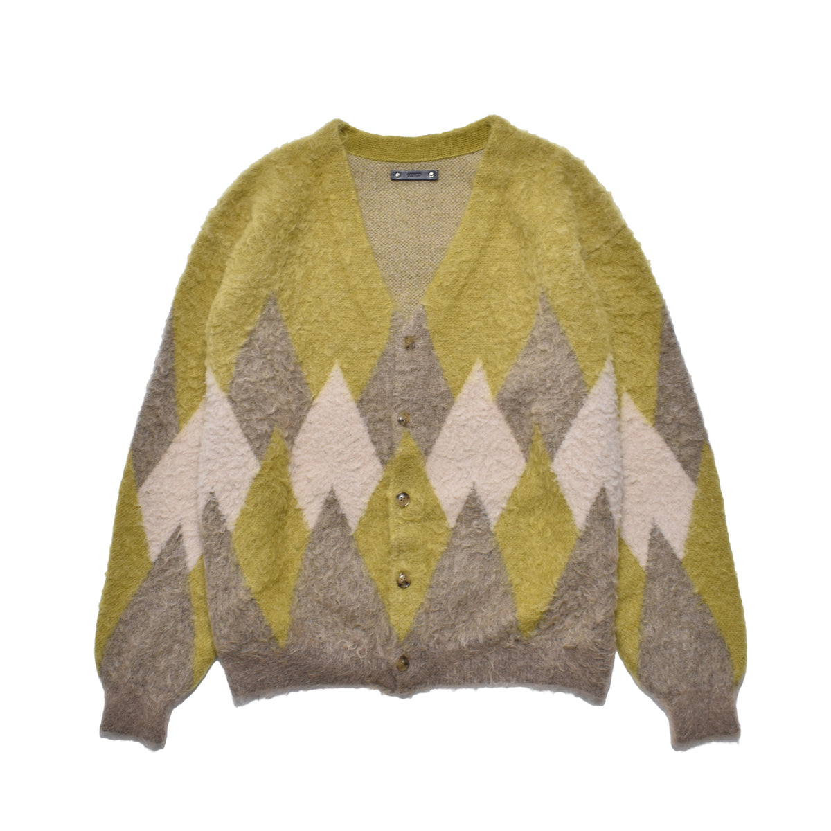 MINEDENIM : Mohair Argyle Knit Cardigan / YPT