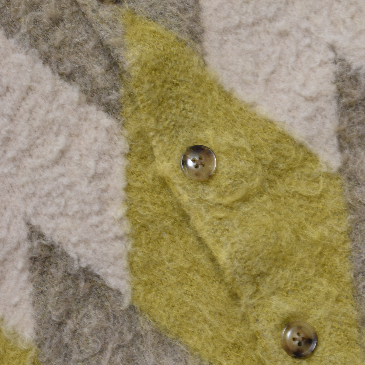 MINEDENIM : Mohair Argyle Knit Cardigan / YPT