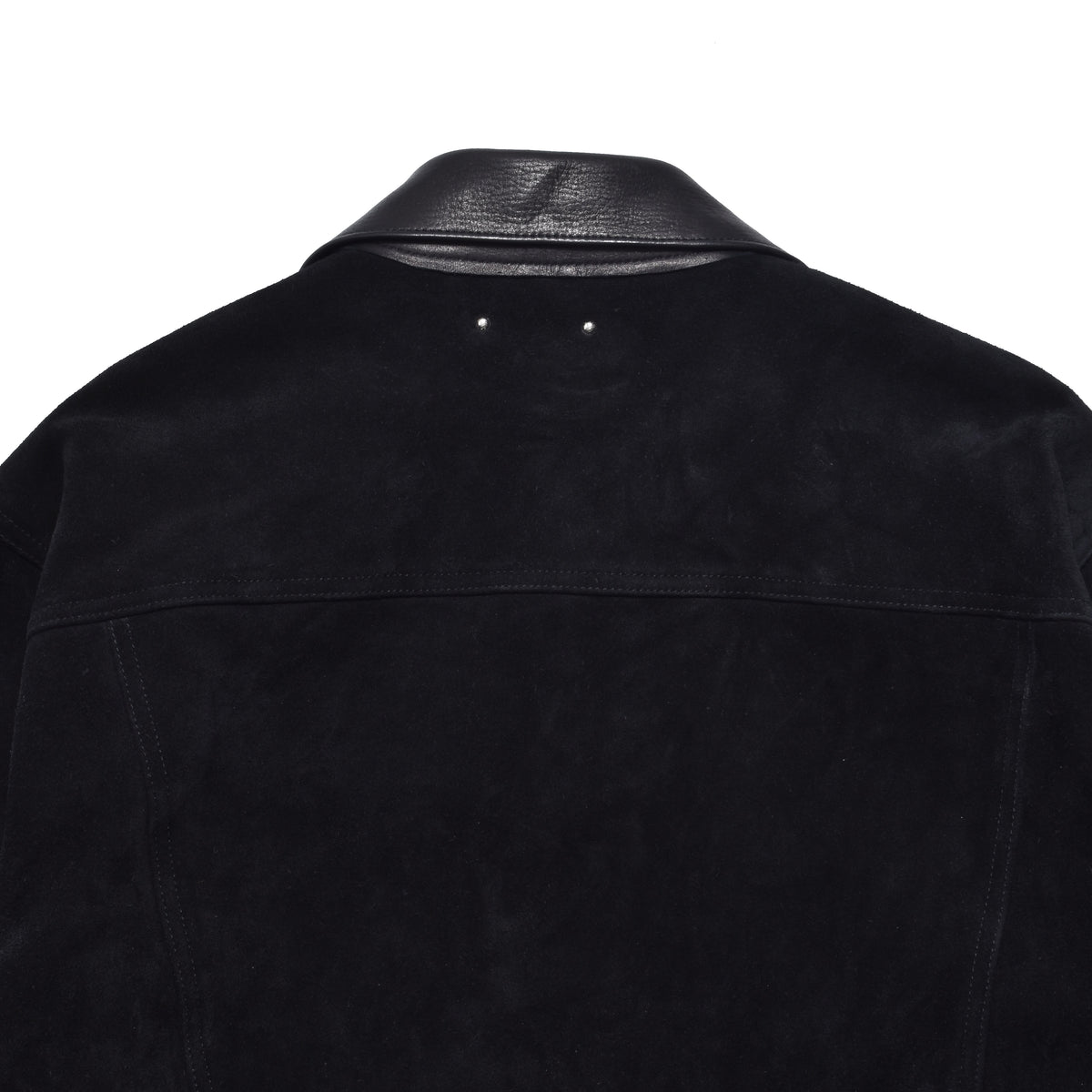MINEDENIM : Washed Leather Trucker Jacket
