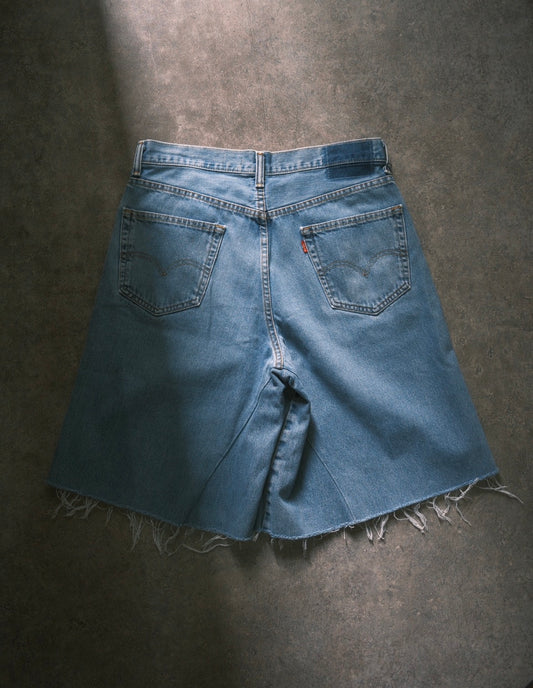 OLDPARK:BAGGY SHORTS (BLUE、Lサイズ-2)