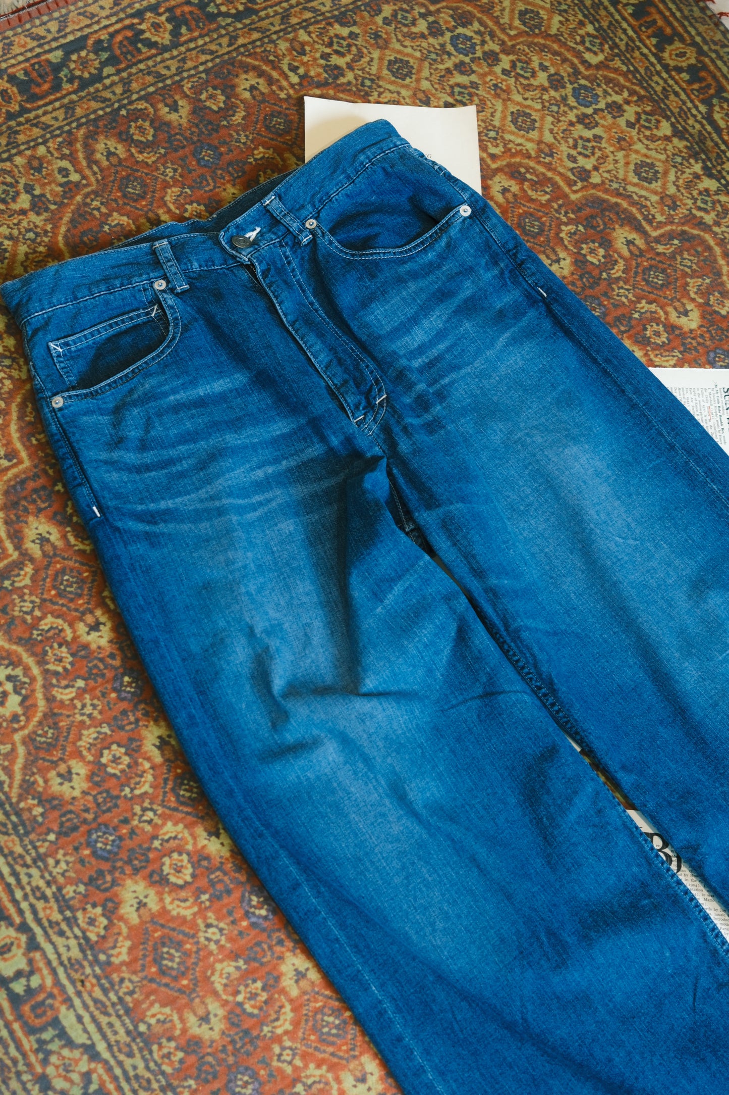 The Letters: 5 POCKET PANTS -USED WASHED DENIM-