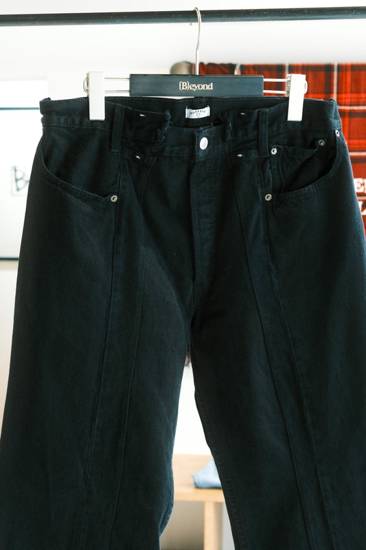 OLDPARK : SWAPPED JEANS (BLACK、Lサイズ)