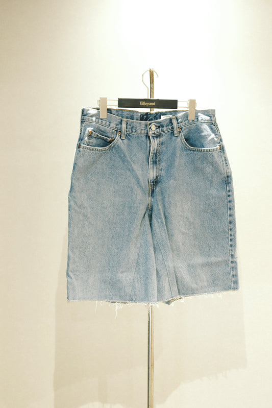 OLDPARK : GUSSET BAGGY SHORTS (BLUE、Lサイズ-2)