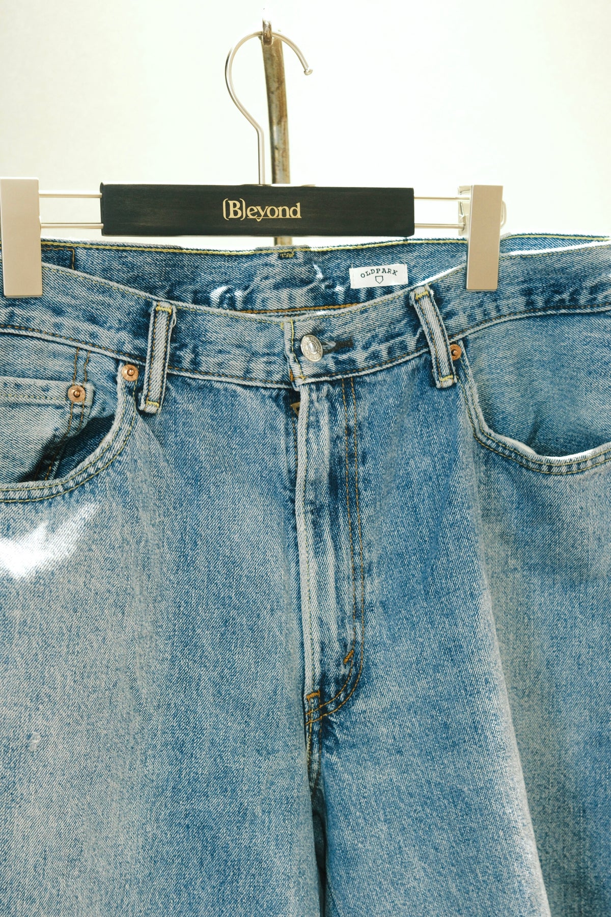 OLDPARK : GUSSET BAGGY SHORTS (BLUE、XLサイズ-2)