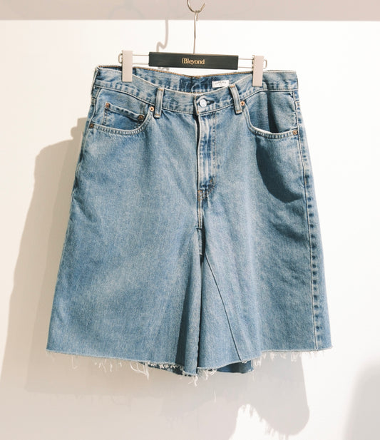 OLDPARK : GUSSET BAGGY SHORTS (BLUE、Lサイズ-1)