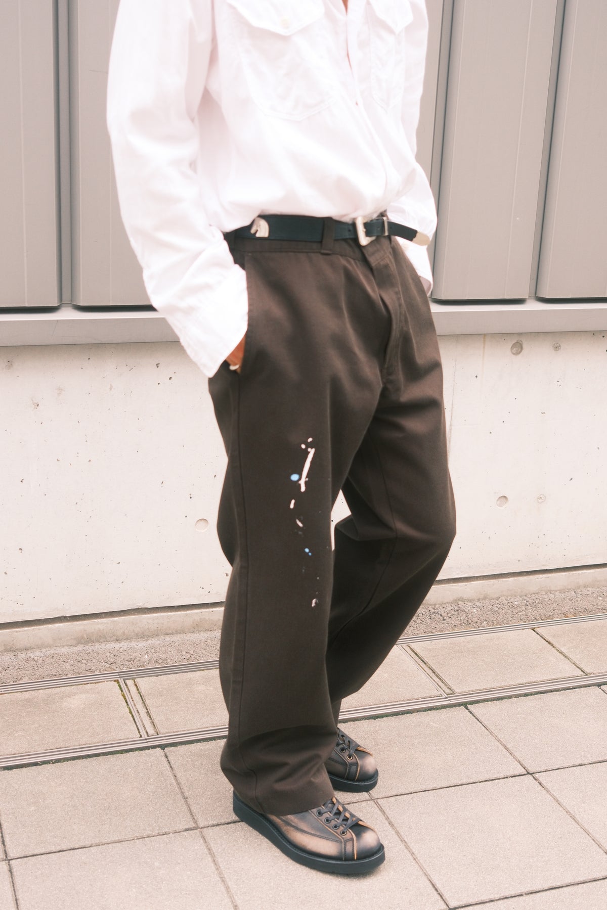 TODAY edition : TC TWILL WORK TROUSERS / BROWN