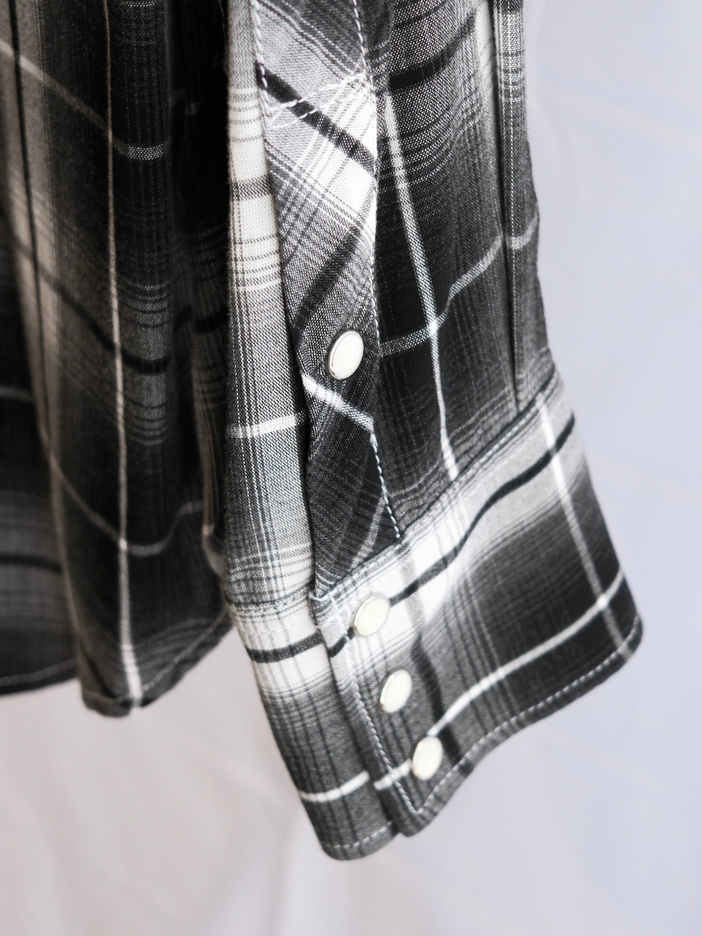 The Letters : WESTERN SHIRT -OMBRE CHECK RAYON-