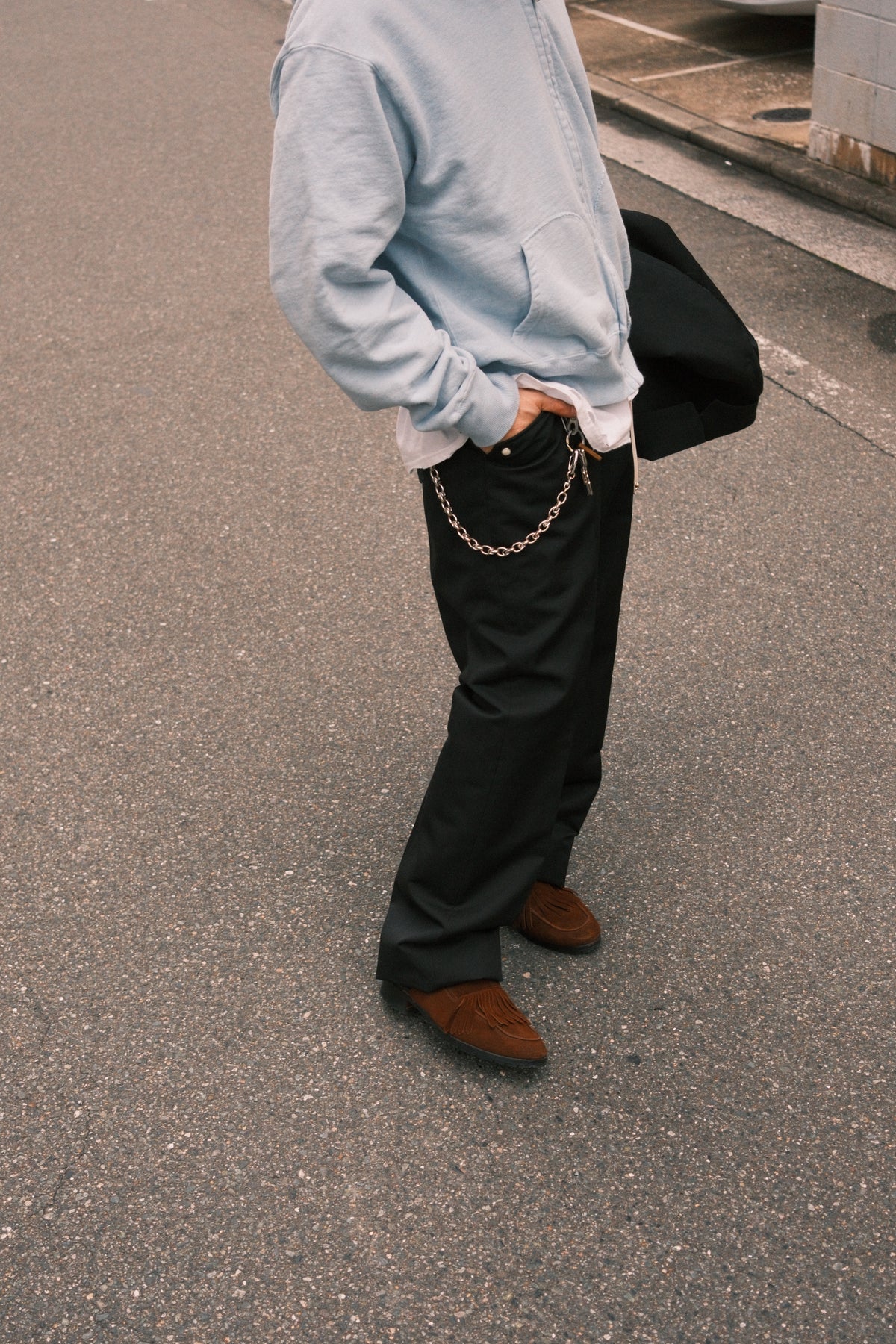 The Letters : COW BOY TROUSERS -LACINE WOOL LINEN-