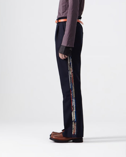 BED j.w. FORD : Glitter Side Stripe Pants