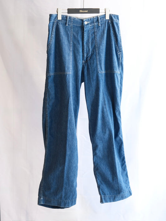 The Letters : BAKER PANTS-USED WASHED DENIM-