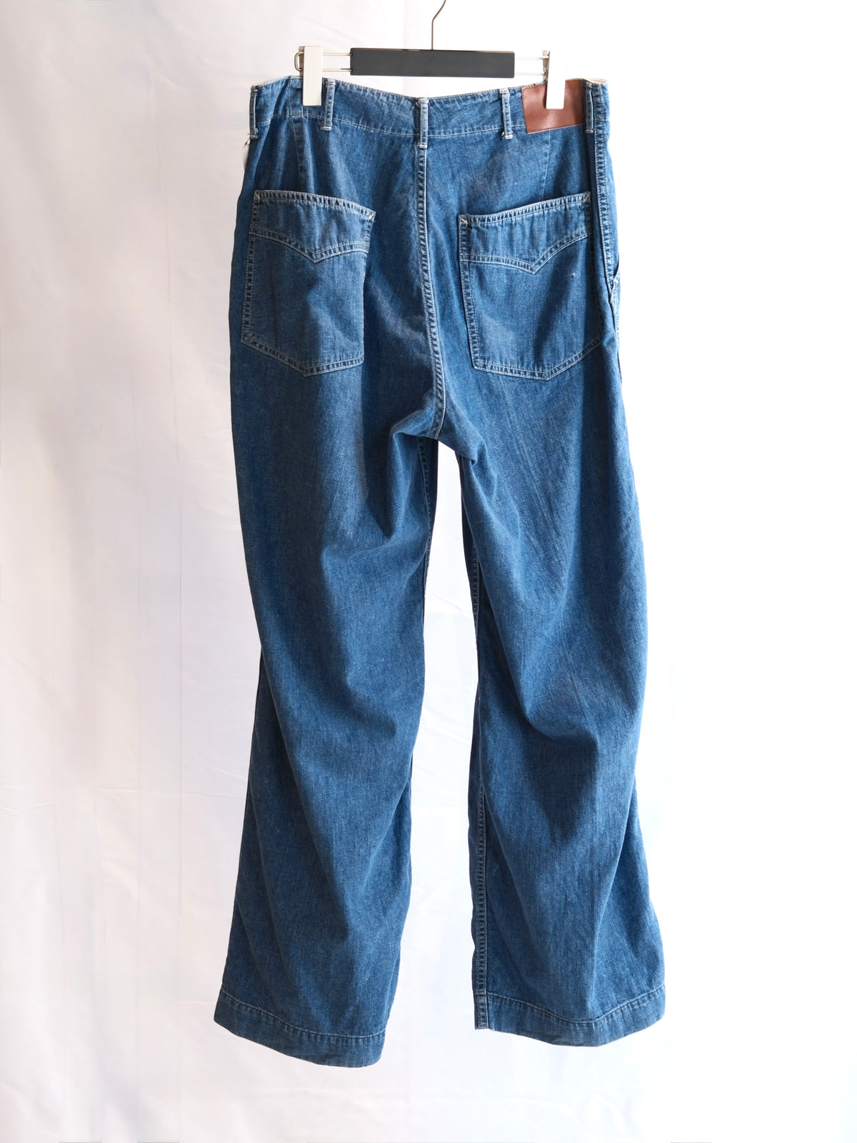 The Letters : BAKER PANTS-USED WASHED DENIM-