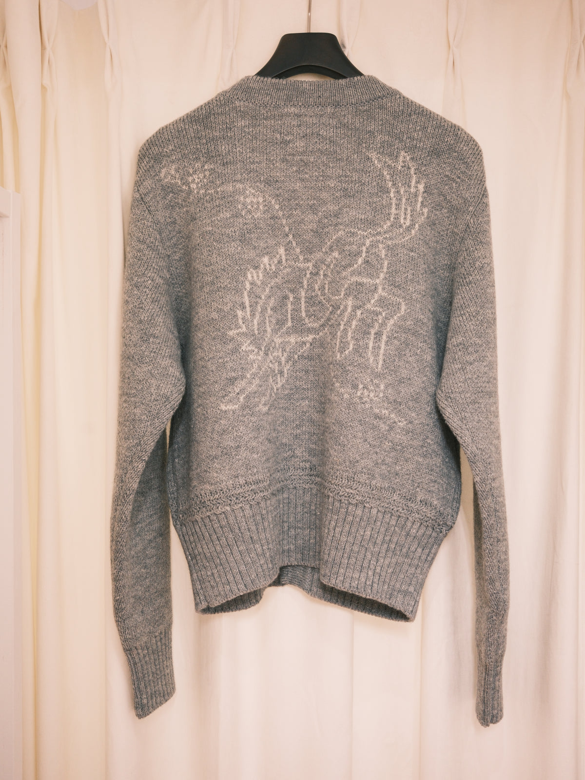 The Letters : 5G COW BOY CARDIGAN -SHETLAND WOOL LINEN-