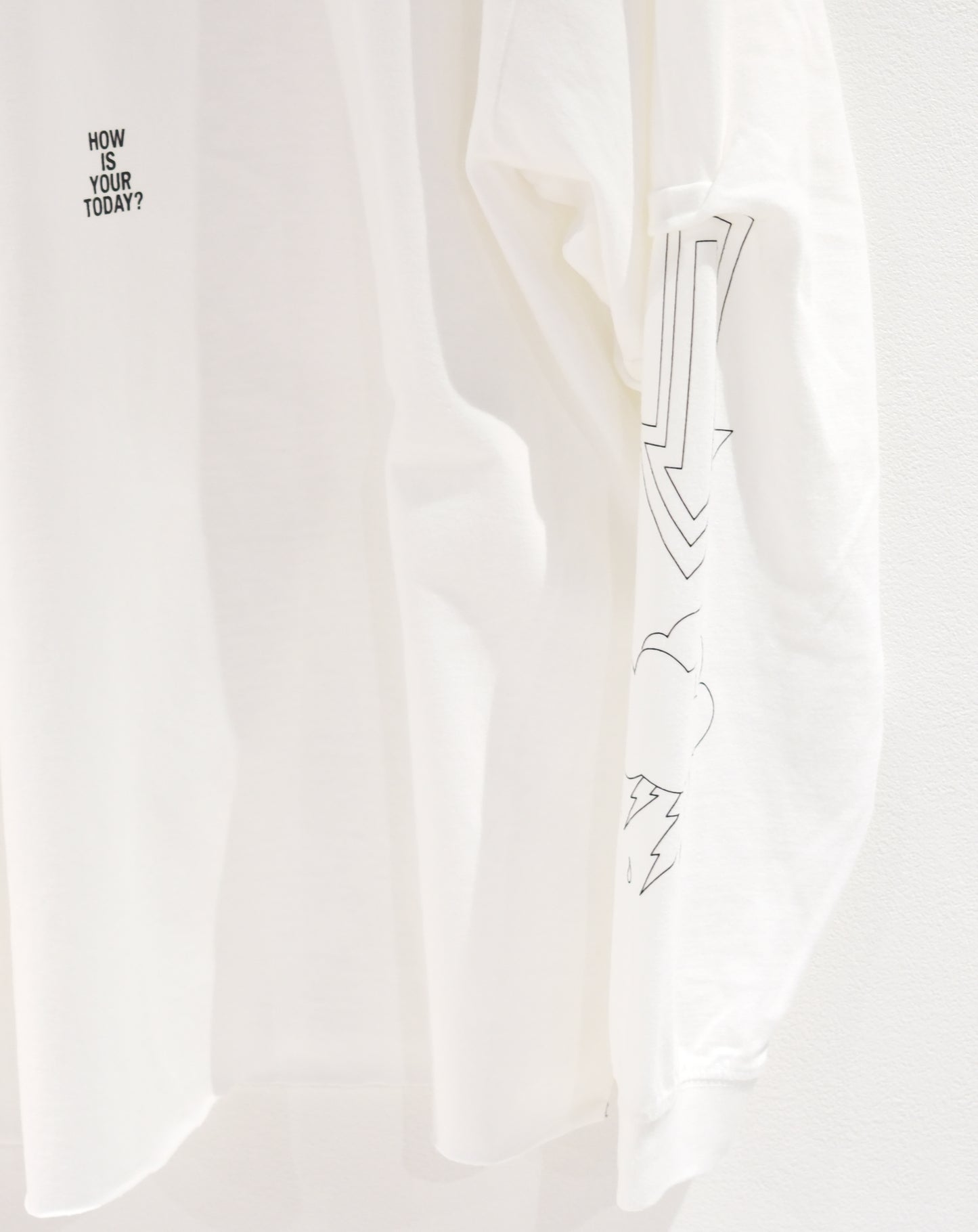 TODAY edition : TROMPE L'OEIL L/S tee (white)