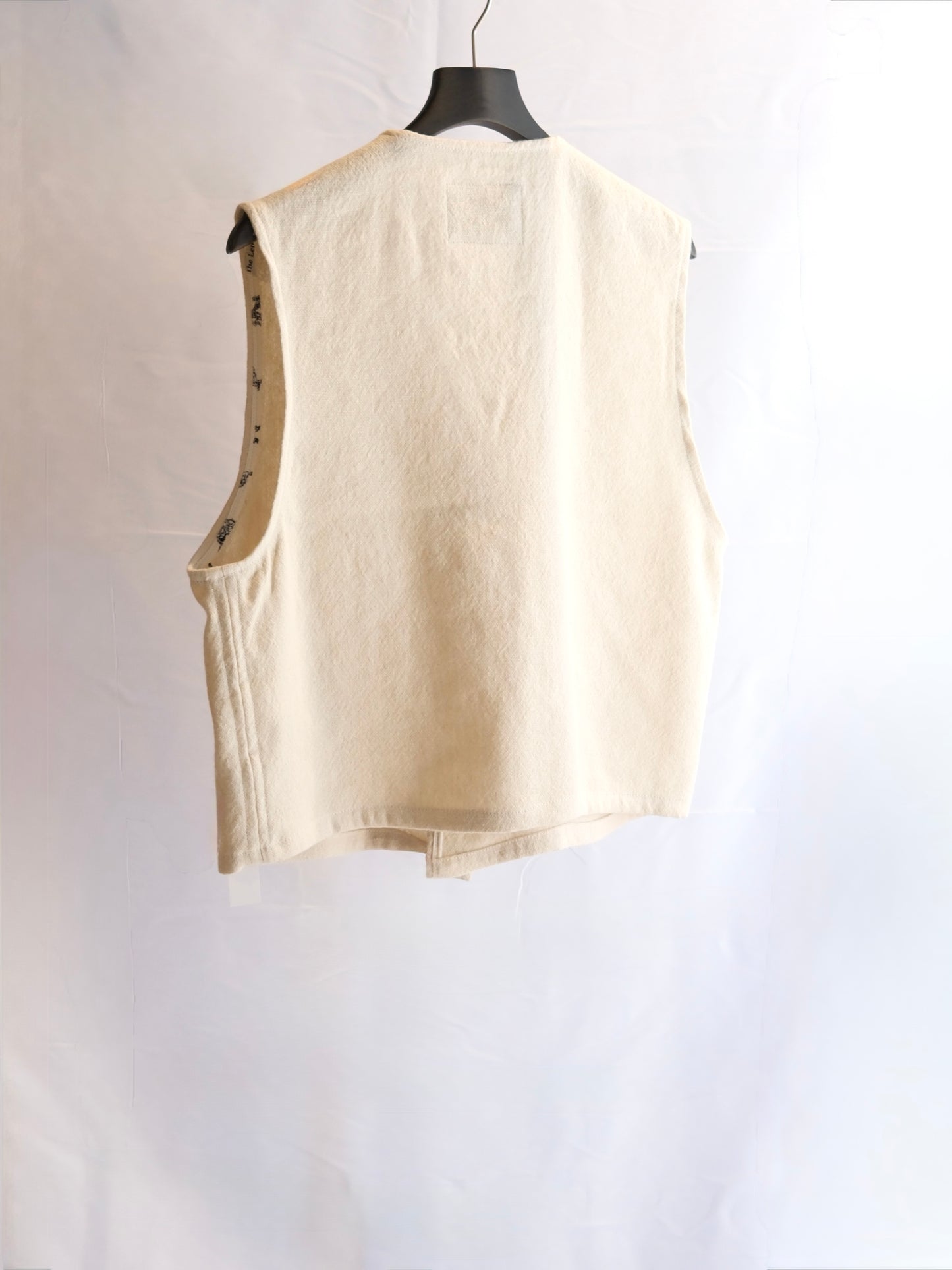 The Letters : CONCHO VEST -BLANKET LINEN WOOL-