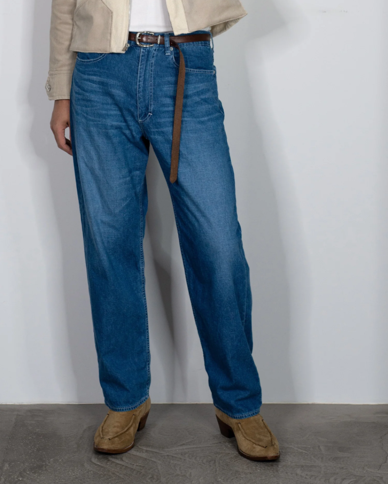 The Letters : 5 POCKET PANTS -USED WASHED DENIM-