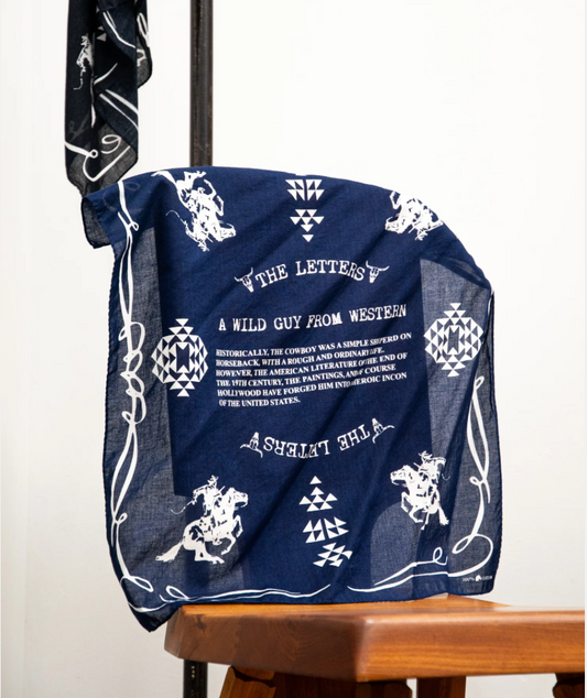 The Letters：A WILD GUY FROMWESTERN BANDANA / NAVY