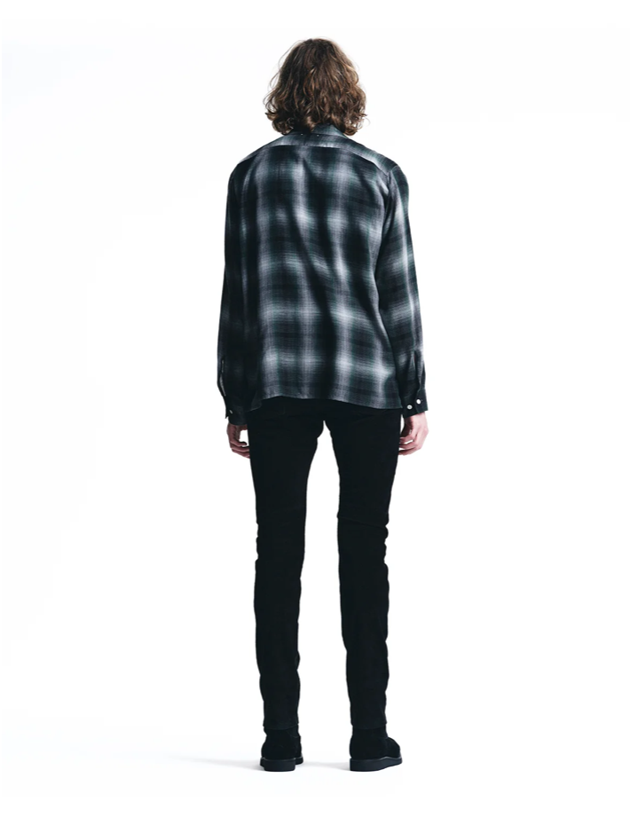 MINEDENIM : T.Rayon Ombre Open Collar Shirt / GPT