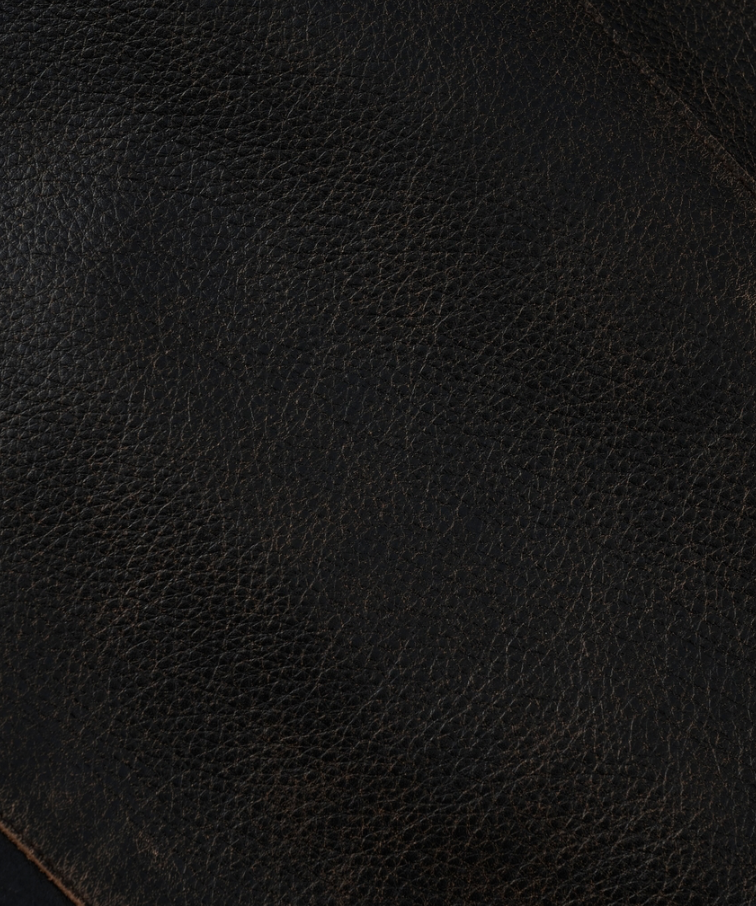 JOHN MASON SMITH / JANE SMITH : COW LEATHER VINTAGE FINISHED ZIP BLOUSON