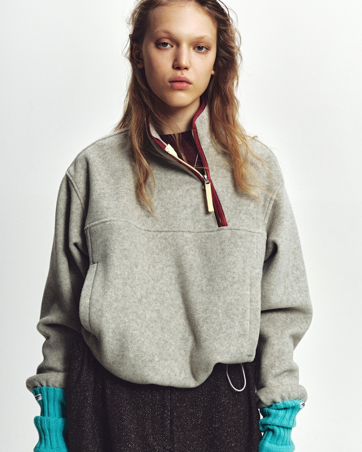 JOHN MASON SMITH / JANE SMITH : 5G THREE FINGERLESS KNIT GLOVE / TURQUOIS