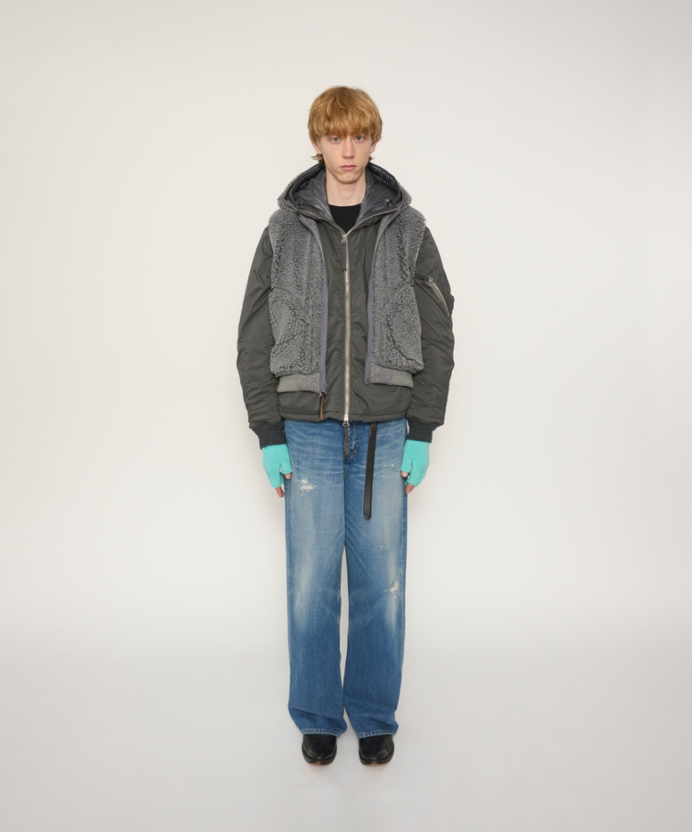 JOHN MASON SMITH / JANE SMITH : 5G THREE FINGERLESS KNIT GLOVE / TURQUOIS