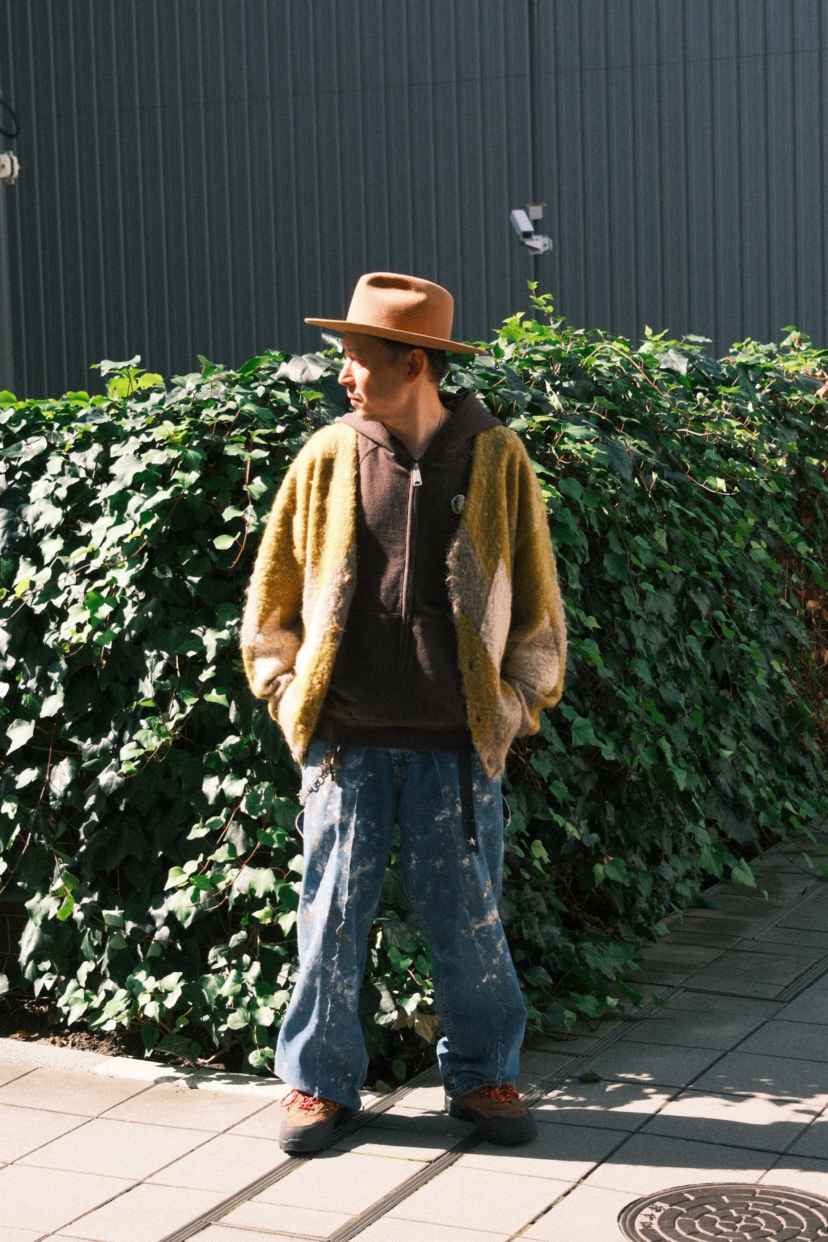 MINEDENIM : Mohair Argyle Knit Cardigan / YPT