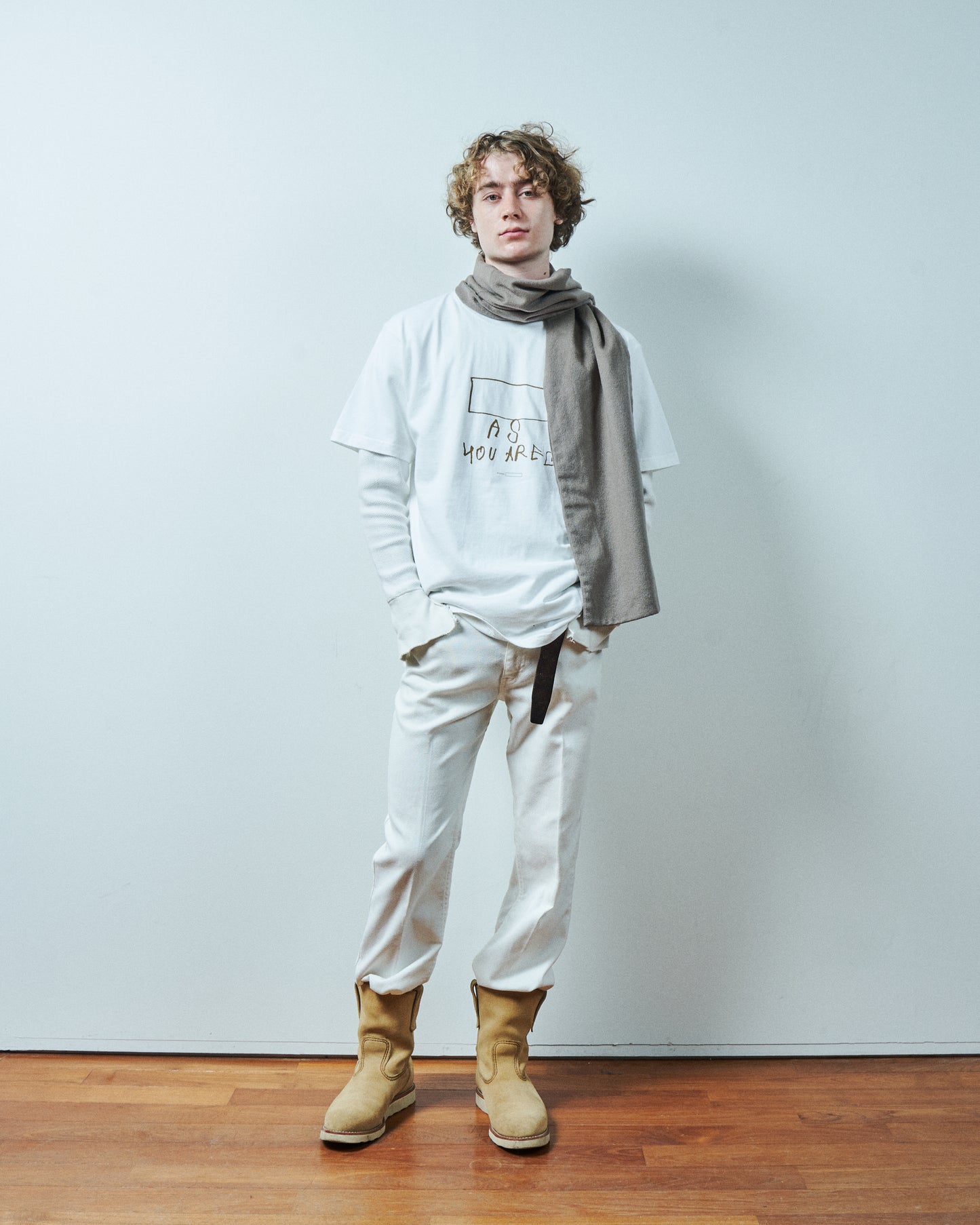 TODAY edition : LEFT HAND S/S Tee #3 (WHITE)