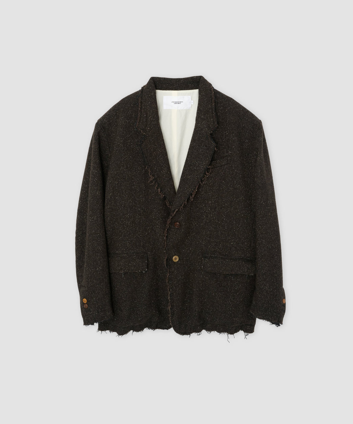 JOHN MASON SMITH / JANE SMITH : GARMENT WASHED SILKNEP TWEED JACKET