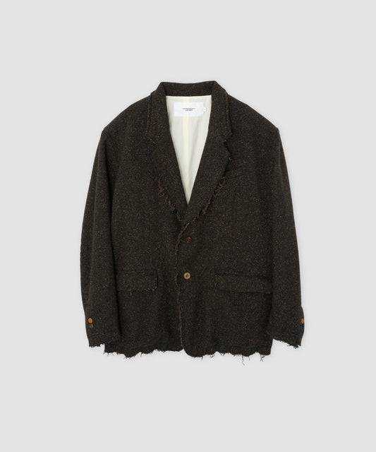 JOHN MASON SMITH / JANE SMITH : GARMENT WASHED SILKNEP TWEED JACKET