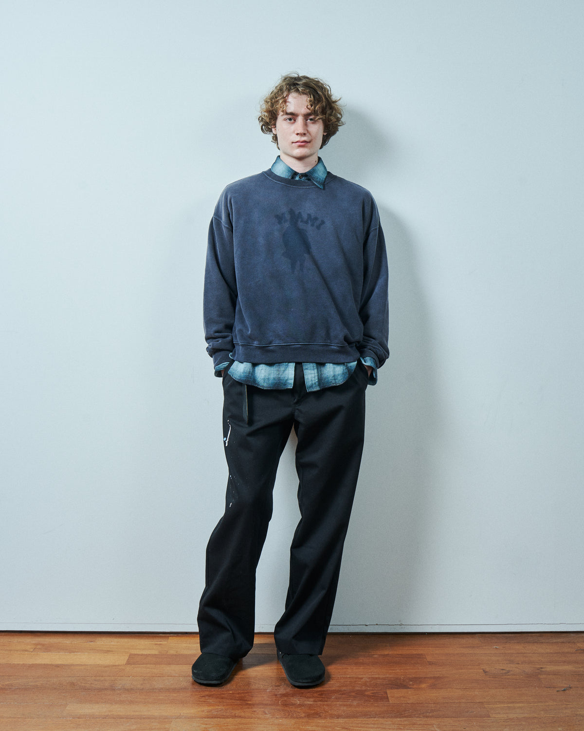 TODAY edition : PATCH MARK SWEATSHIRT / BLACK