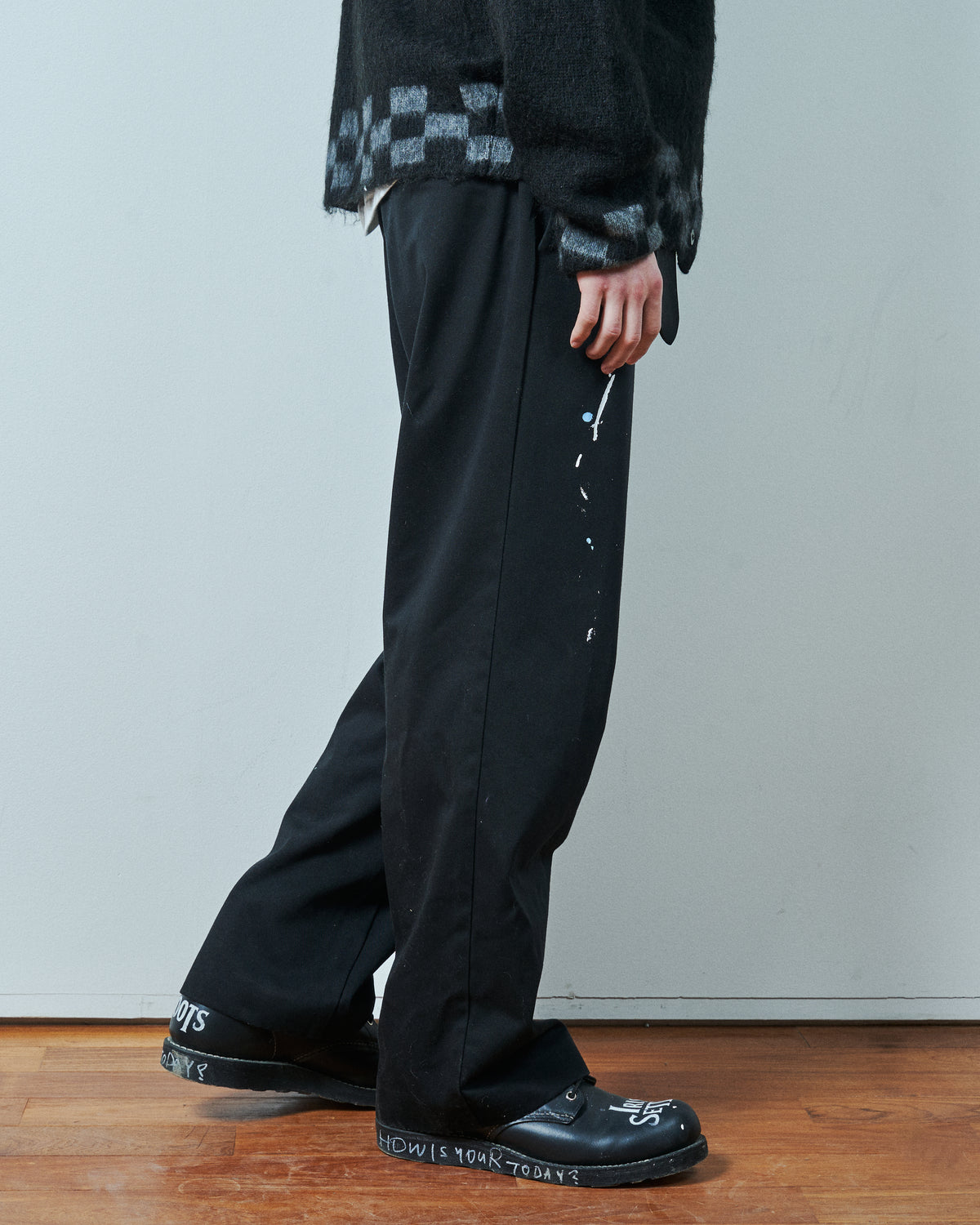 TODAY edition : TC TWILL WORK TROUSERS / BLACK