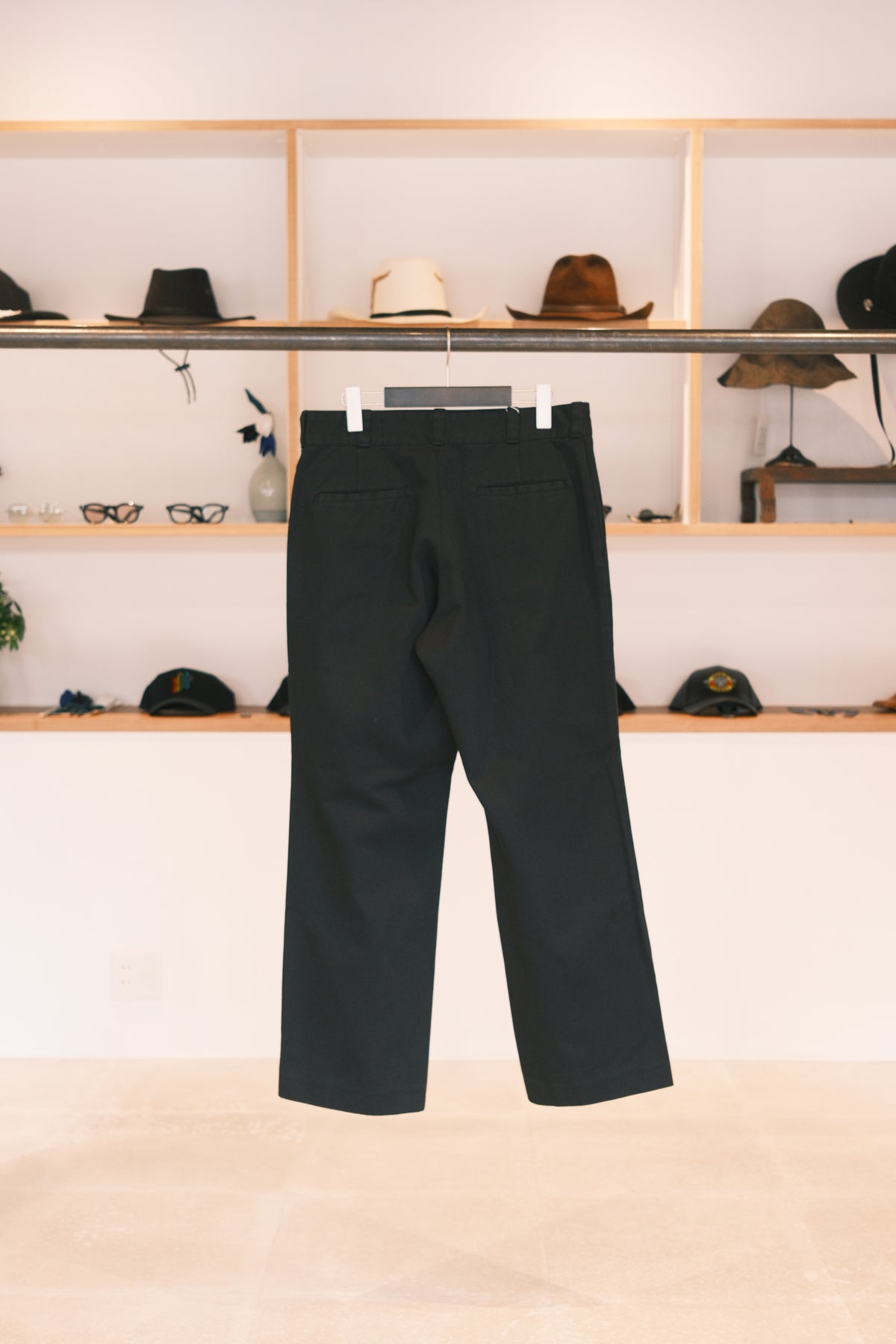 TODAY edition : TC TWILL WORK TROUSERS / BLACK