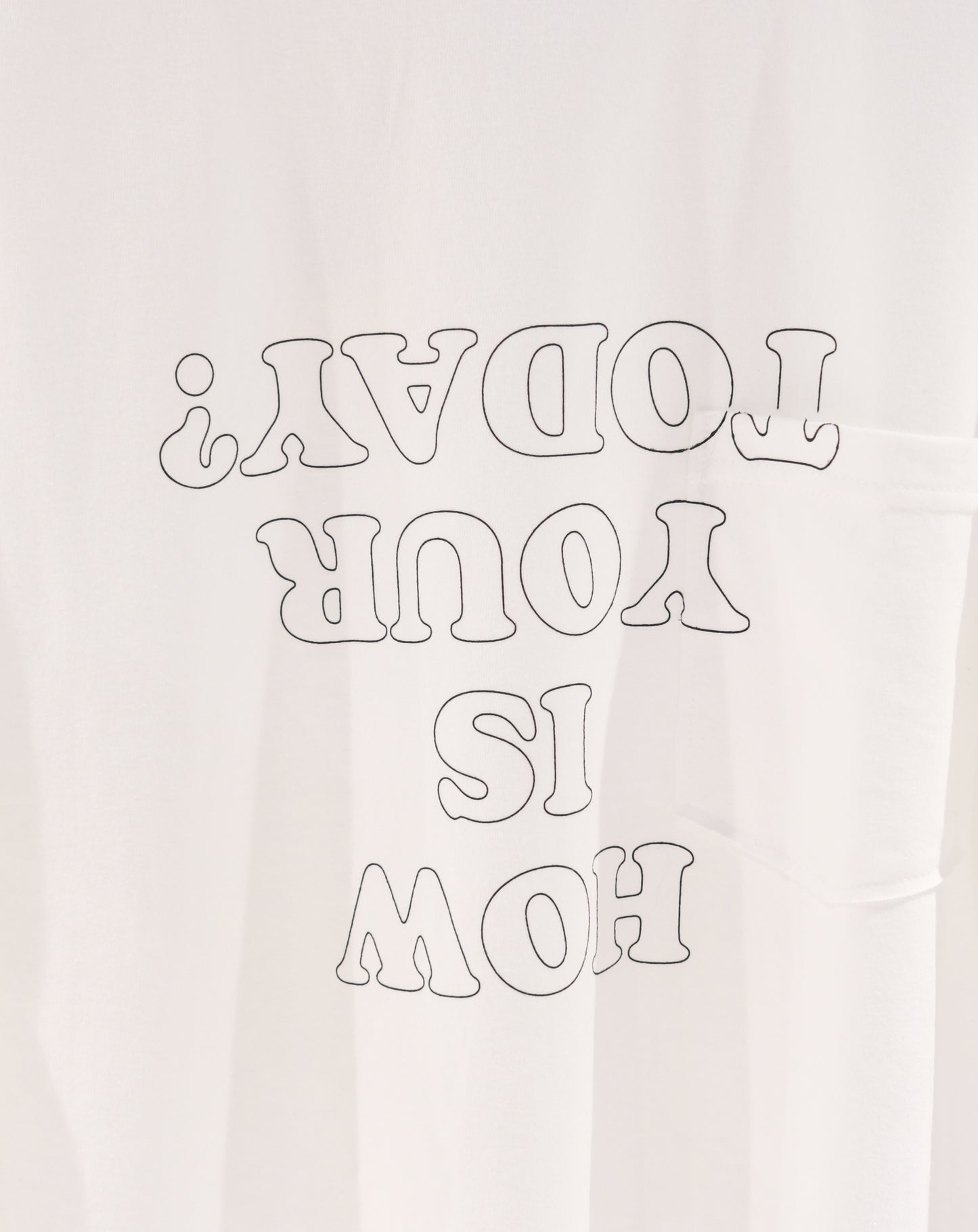TODAY edition : TROMPE L'OEIL L/S tee (white)